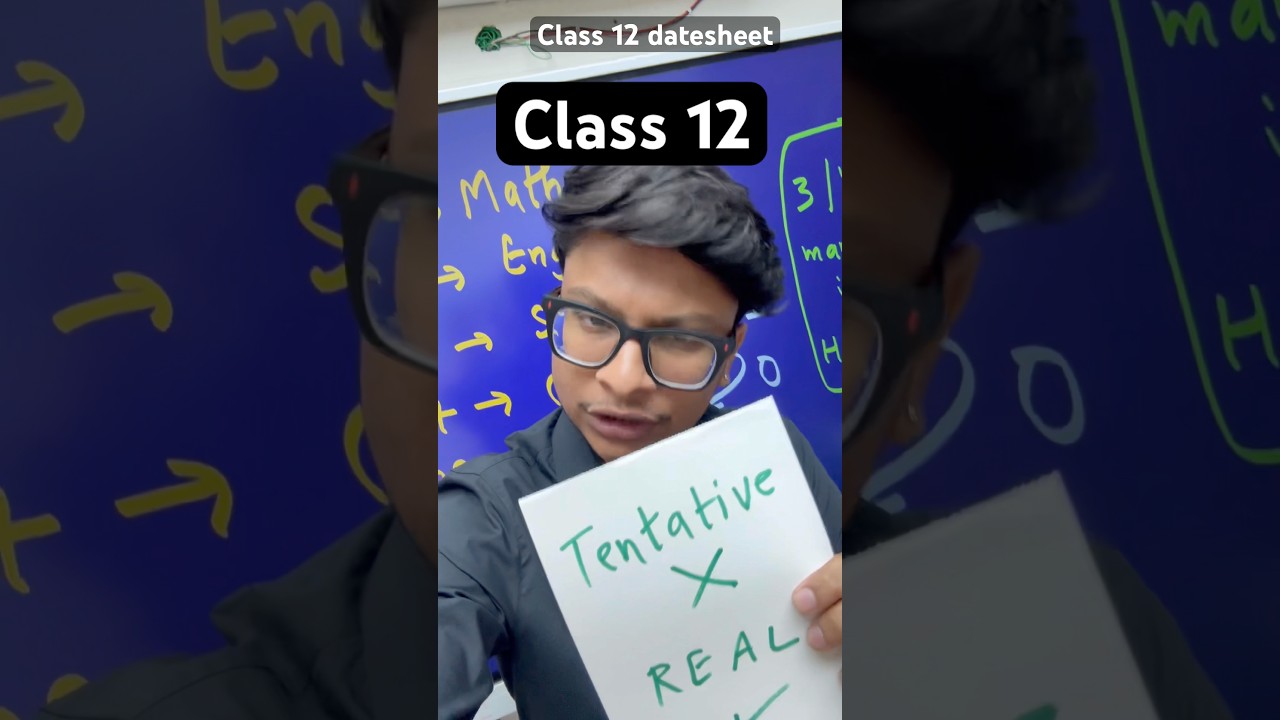 Class 12 datesheet🤨 #cbse #datesheet #class12