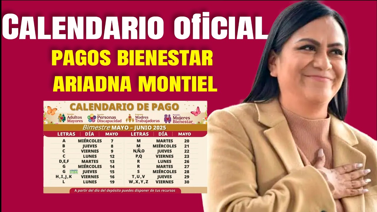 Calendario oficial de pagos bienestar ariadna montiel ya dio a conocer que dia te toca deposito bien