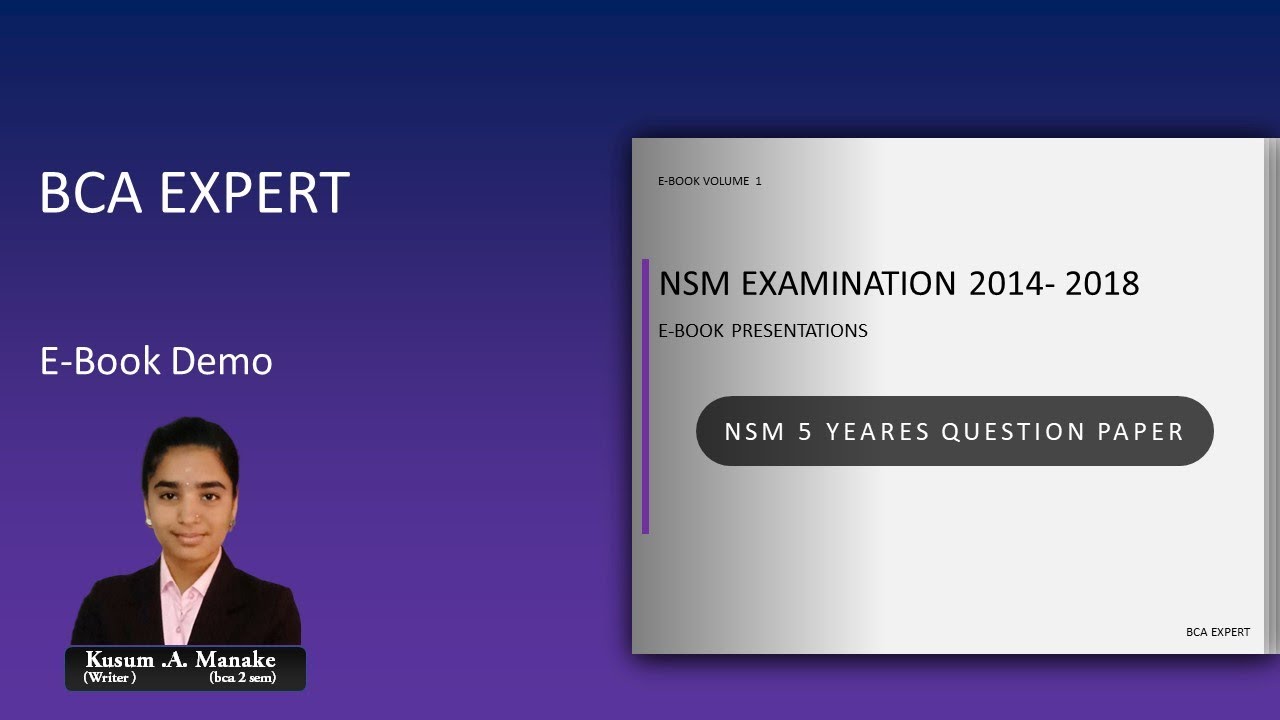 Numerical and statistical  methods 5 years question paper  solved (NSM 2014-2018) || BCA