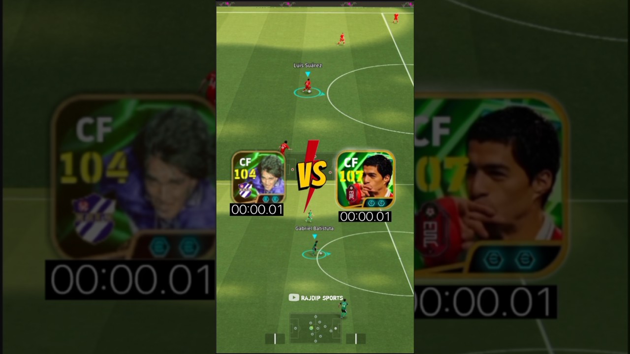 Suarez & Batistuta Speed test efootball 2026🎉 Who is the best ? 