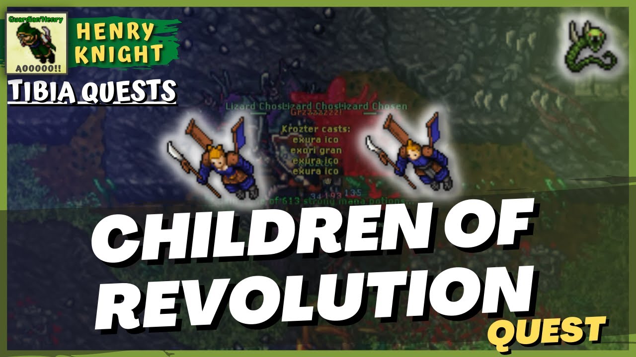 TIBIA QUESTS #30 Como Fazer a Quest CHILDREN OF REVOLUTION Completa