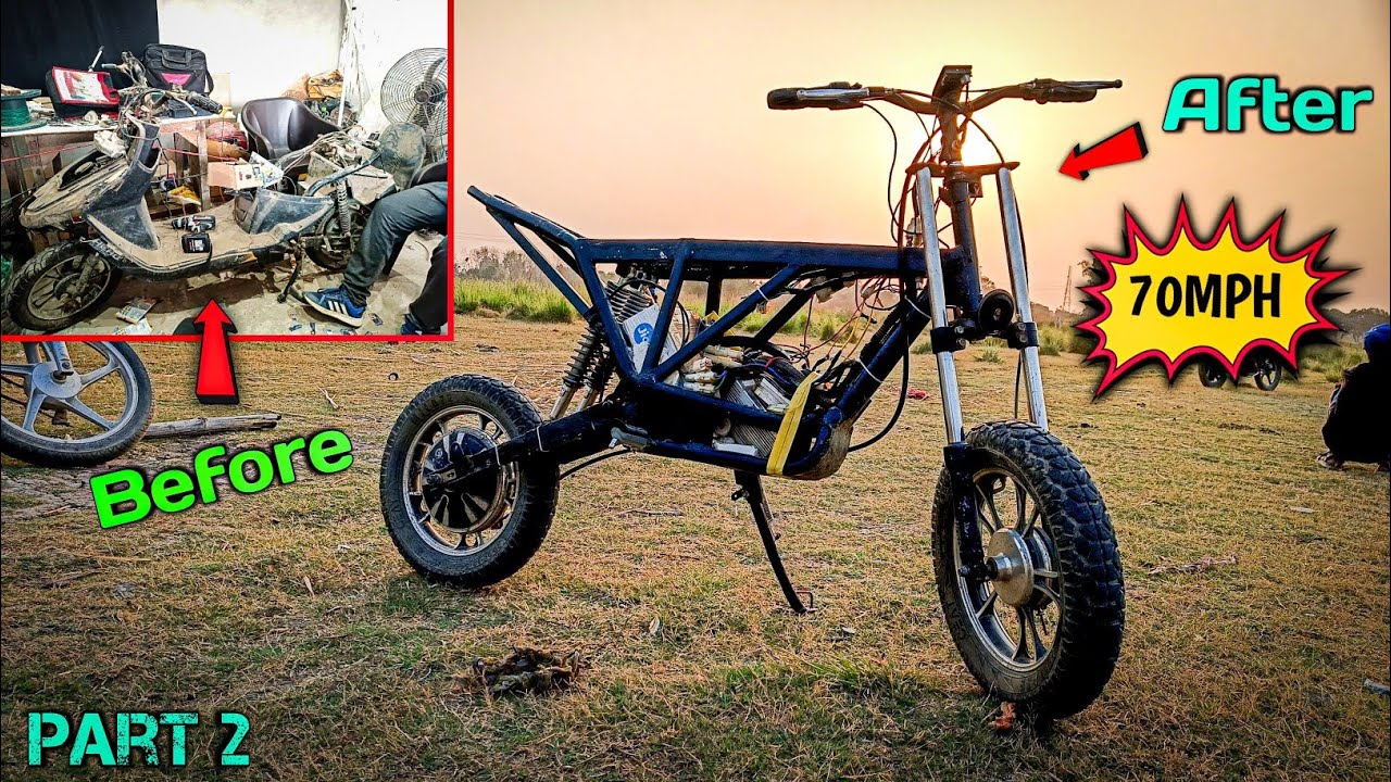 Building a Mini Powerful Electric Bike | Part 2: Final Assembly & Test Ride