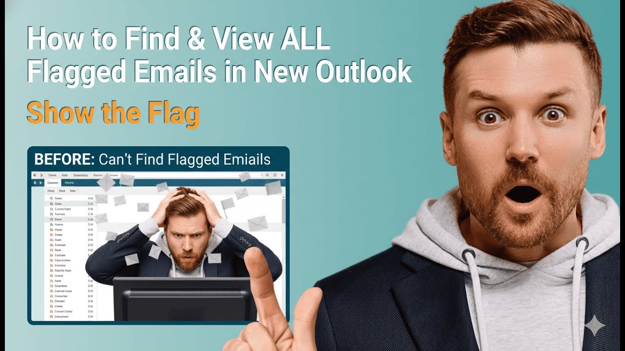 How to Find & View ALL Flagged Emails in New Outlook (Show the Flag)