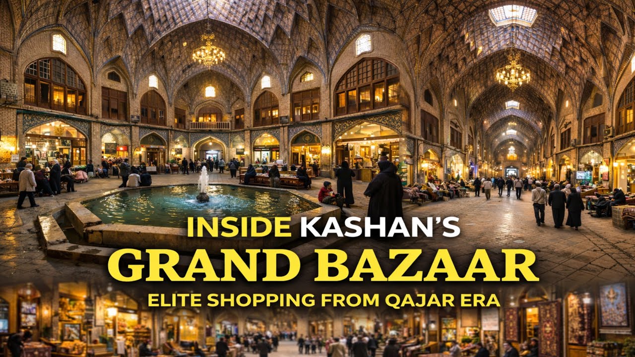 Inside Kashan’s Grand Bazaar | Iran’s Most Beautiful Qajar Market