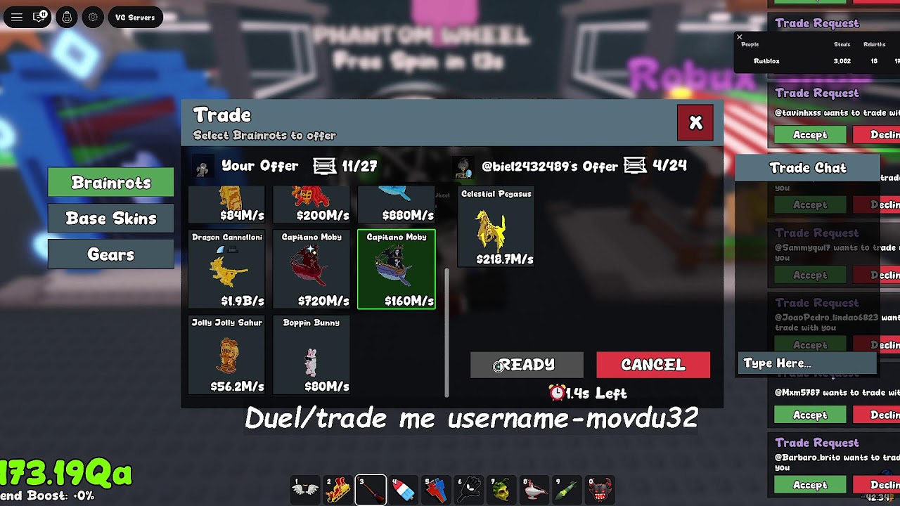 🔴 LIVE NOW: INSANE Trading & Duel in Steal a Brainrot 🤯🔥 | Roblox PvP