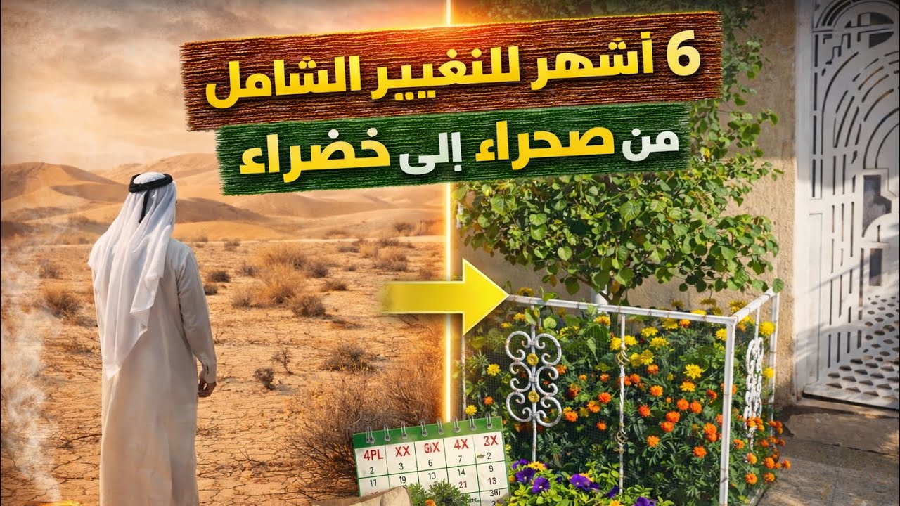بعد 6 اشهر على زراعة اول نبات كيف اصبحت  الحديقة الان 