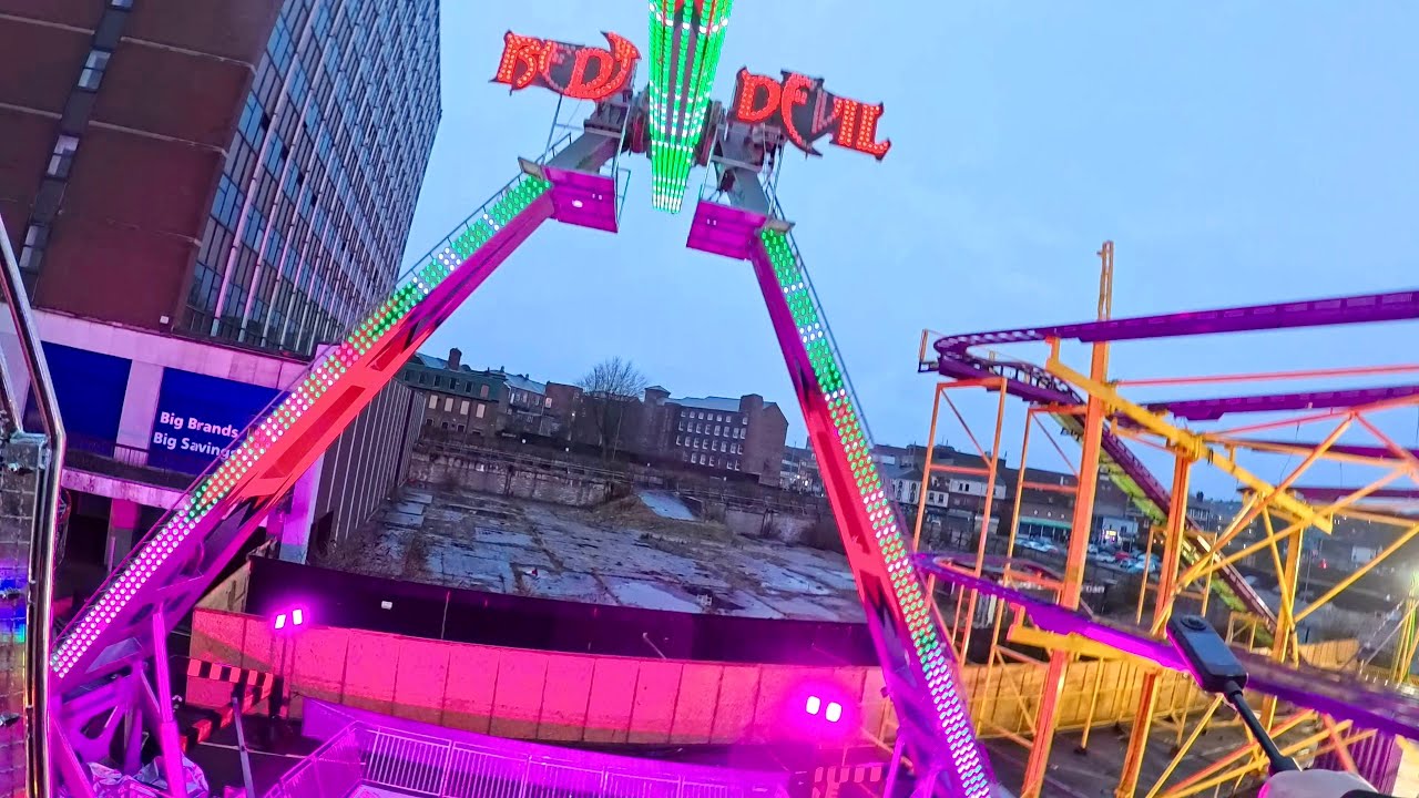 Red Devil (Darren Matthews) On Ride Funderworld Stoke On Trent 2025