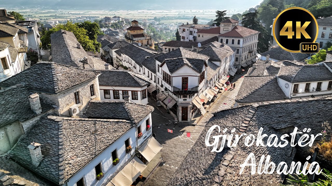 Gjirokaster, Albania, Cinematic 4K Drone Footage