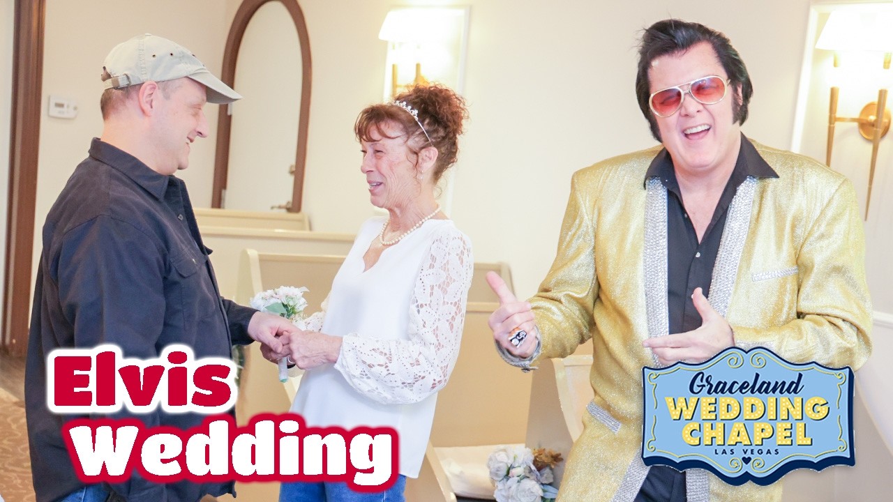 Chris & Gena's Elvis Wedding in Las Vegas | Graceland Chapel