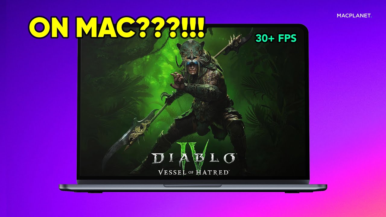 Playing Diablo IV on my MacBook Air
