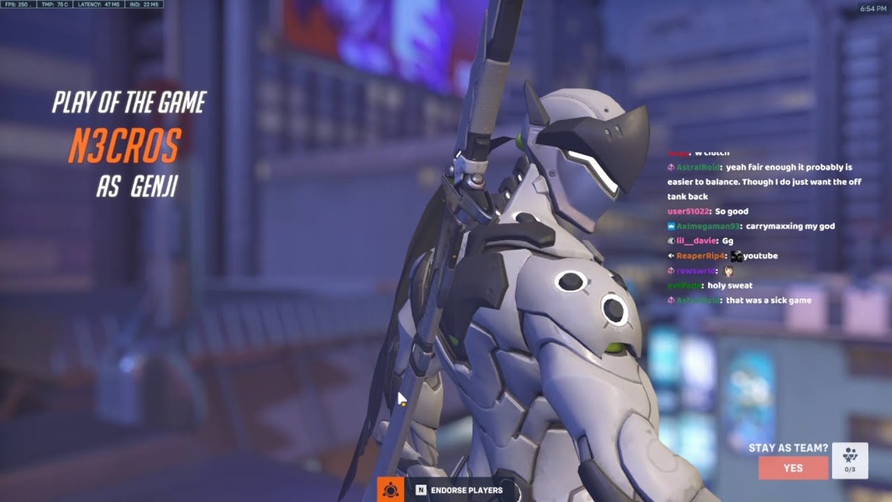 Overwatch 2 Fastest Genji God Necros Playing Buffed Genji = Easy Win