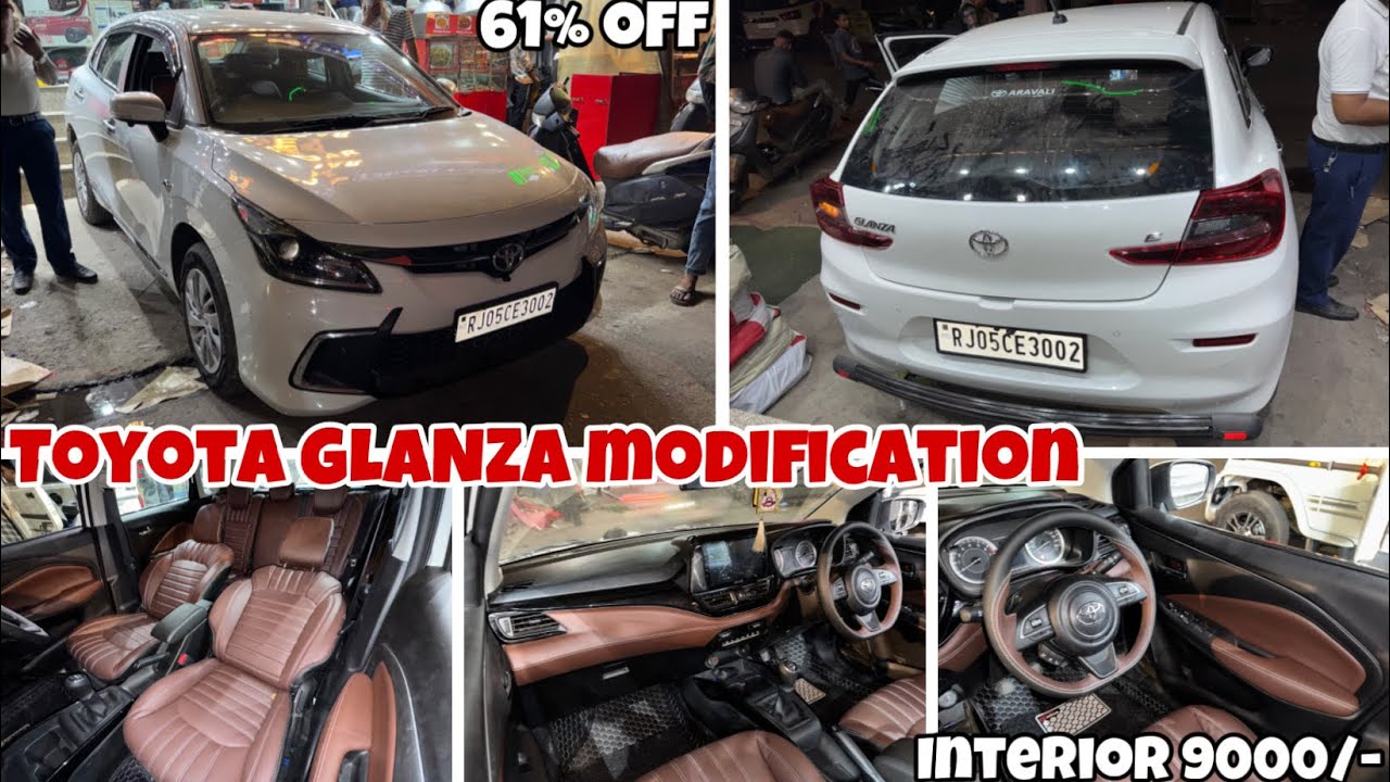 ✅Toyota Glanza Modifications || GLANZA MODIFICATION IN BUDGET || GLANZA BASE TO TOP MODIFICATIONS