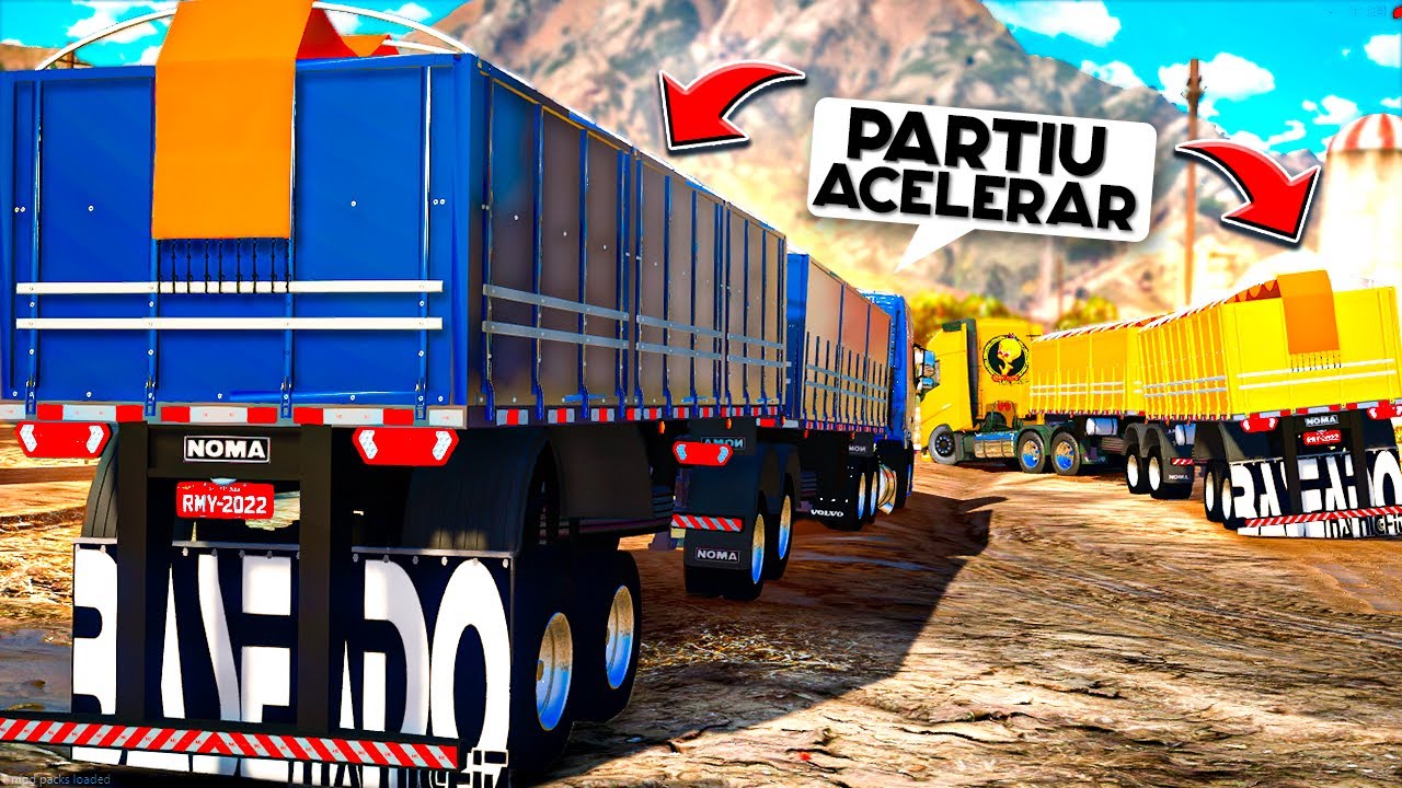 GTA V VIDA REAL | VIAGEM COM OS DOIS BITREM QUALIFICADO 😍🙌 #137