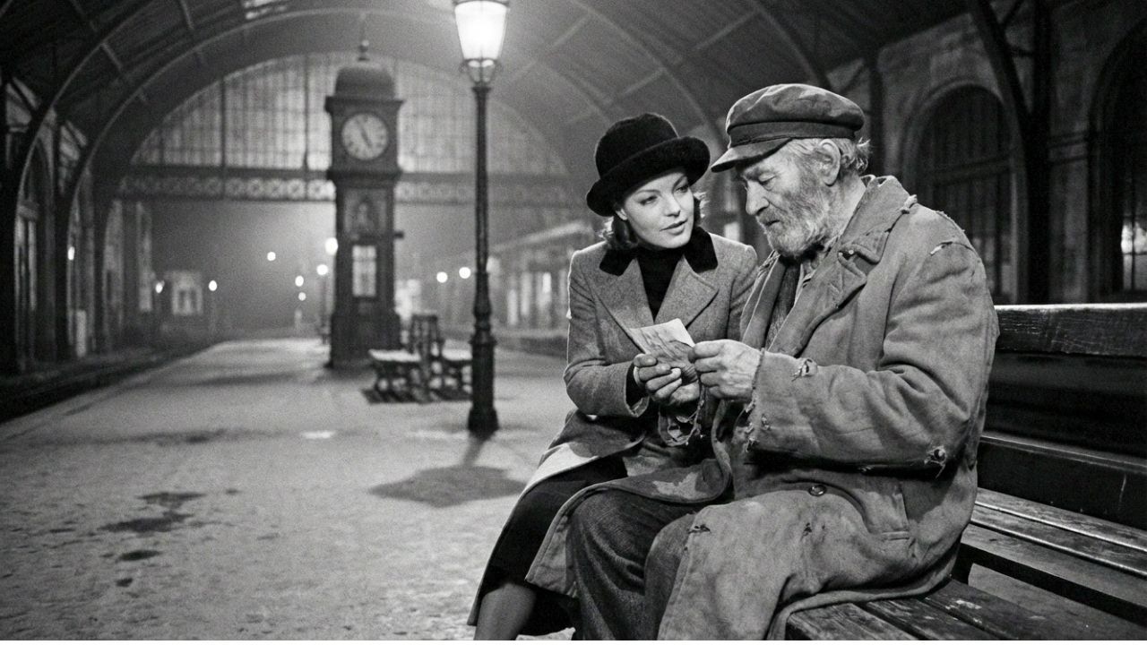 NIEMAND ERKANNTE ROMY SCHNEIDER AM BAHNHOF — BIS EIN OBDACHLOSER MANN IHR DIESE FRAGE STELLTE