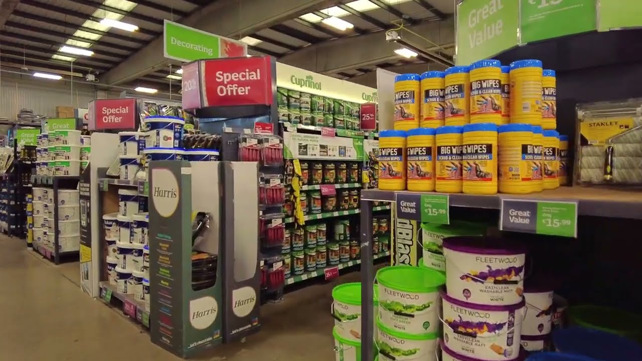 Woddies, Tour Sandyford, hardware store, Ireland, Part 1