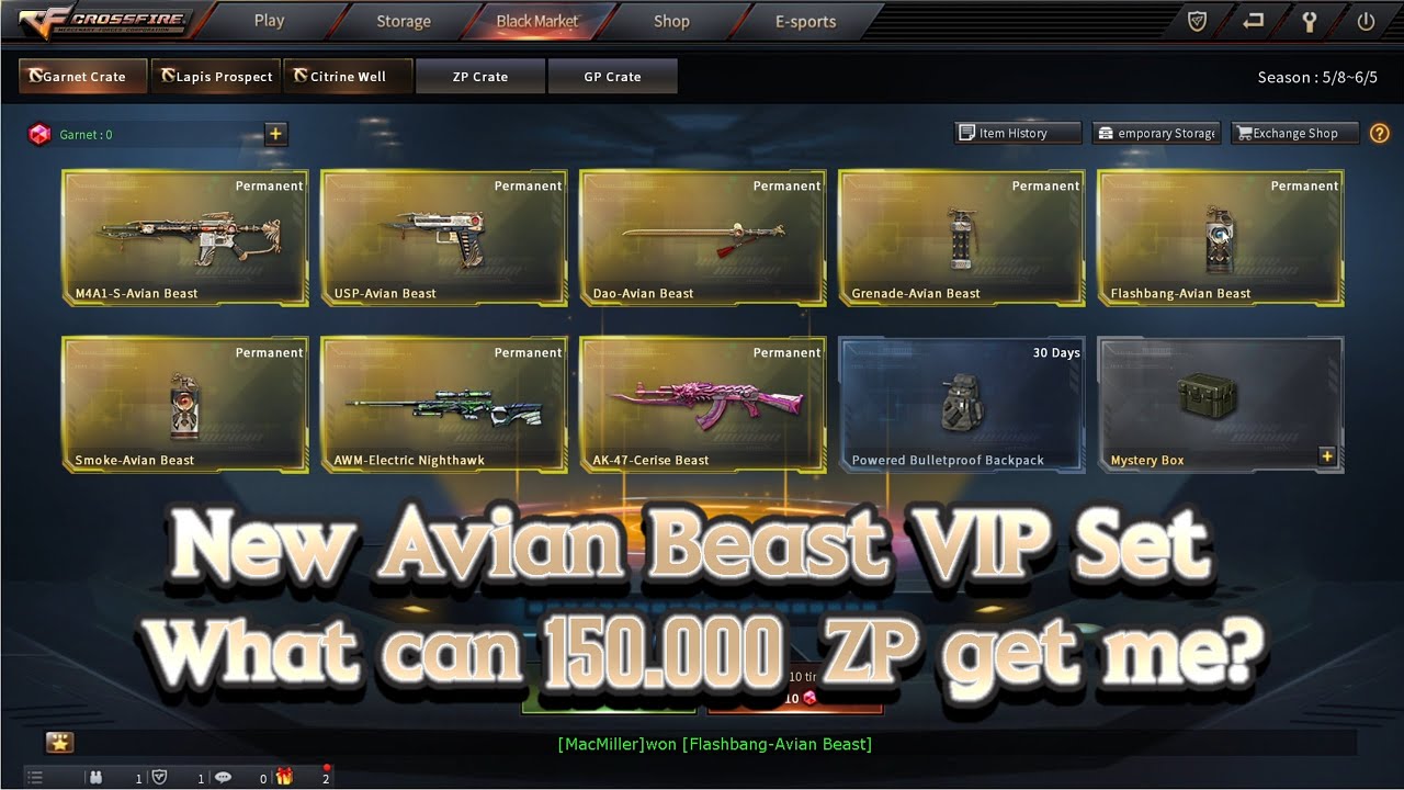 Crossfire West | NEW Avian Beast VIP Set | Garnet Crate Opening