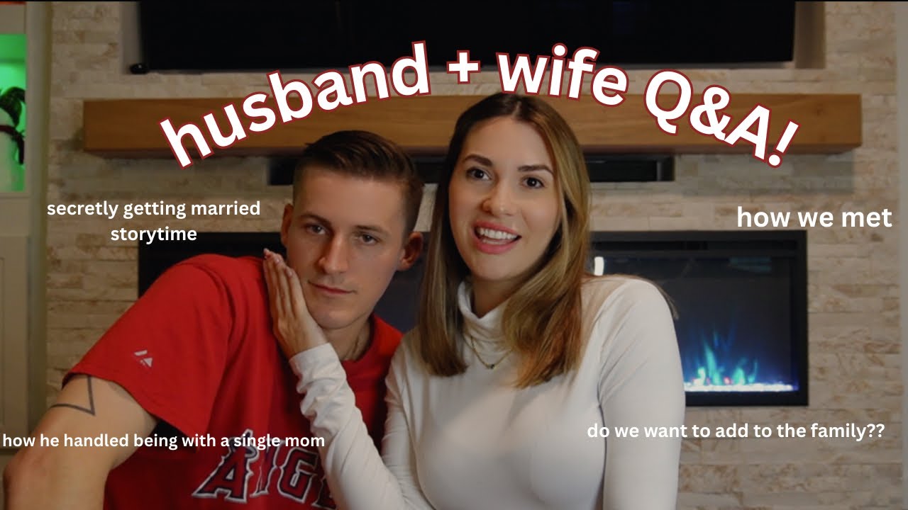 Husband and Wife Q&A! | (how we met, secretly getting married, first year of marriage)