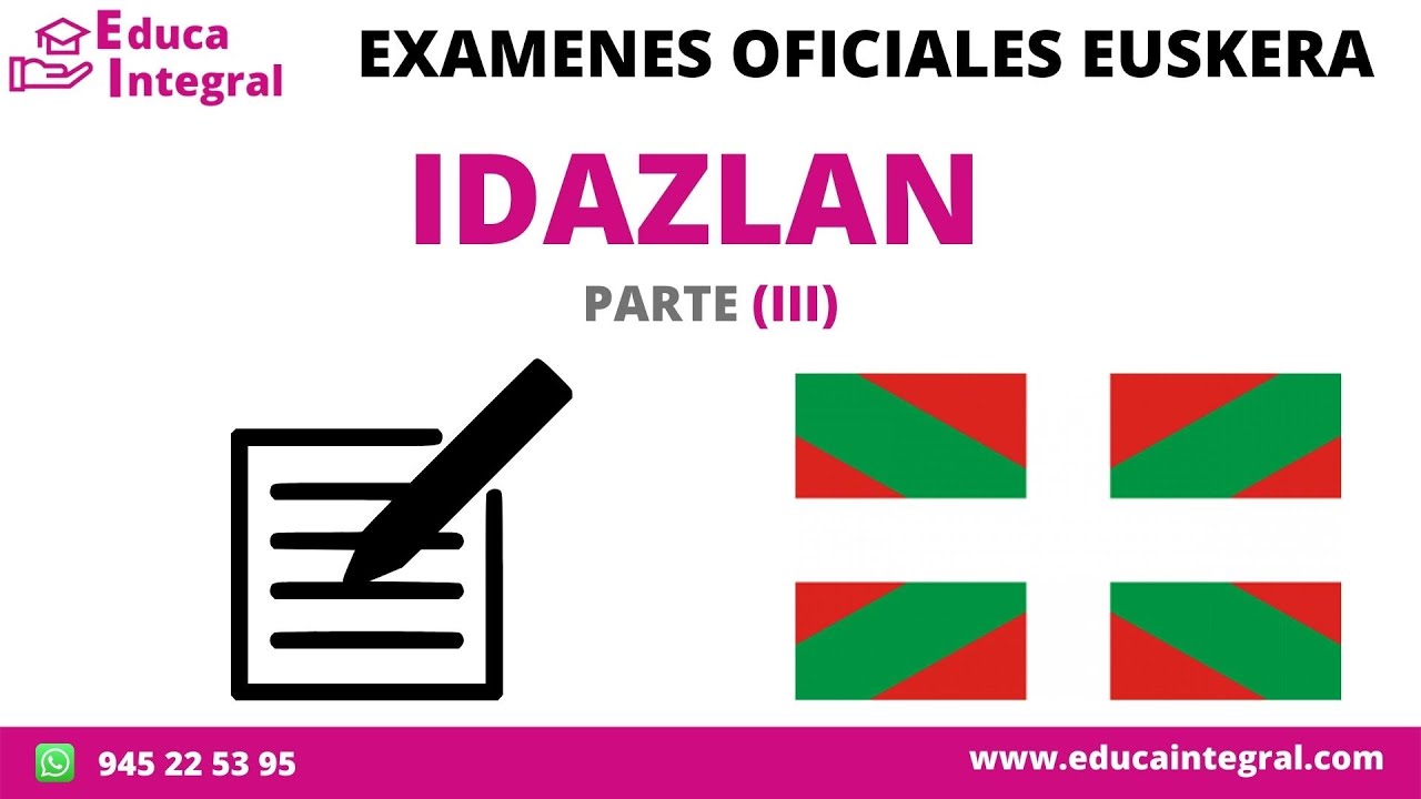 Clases de Euskera. CONSEJOS PARA HACER UN CORRECTO IDAZLAN. Parte III💯Preparación Exámenes Oficiales