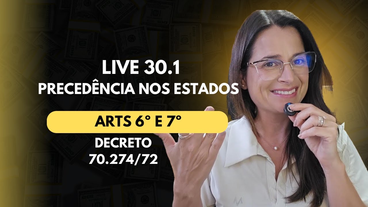 Ordem de Precedência nos Estados | Arts. 6º e 7º do Decreto 70.274/72 (ALEMS) / CAI NA PROVA