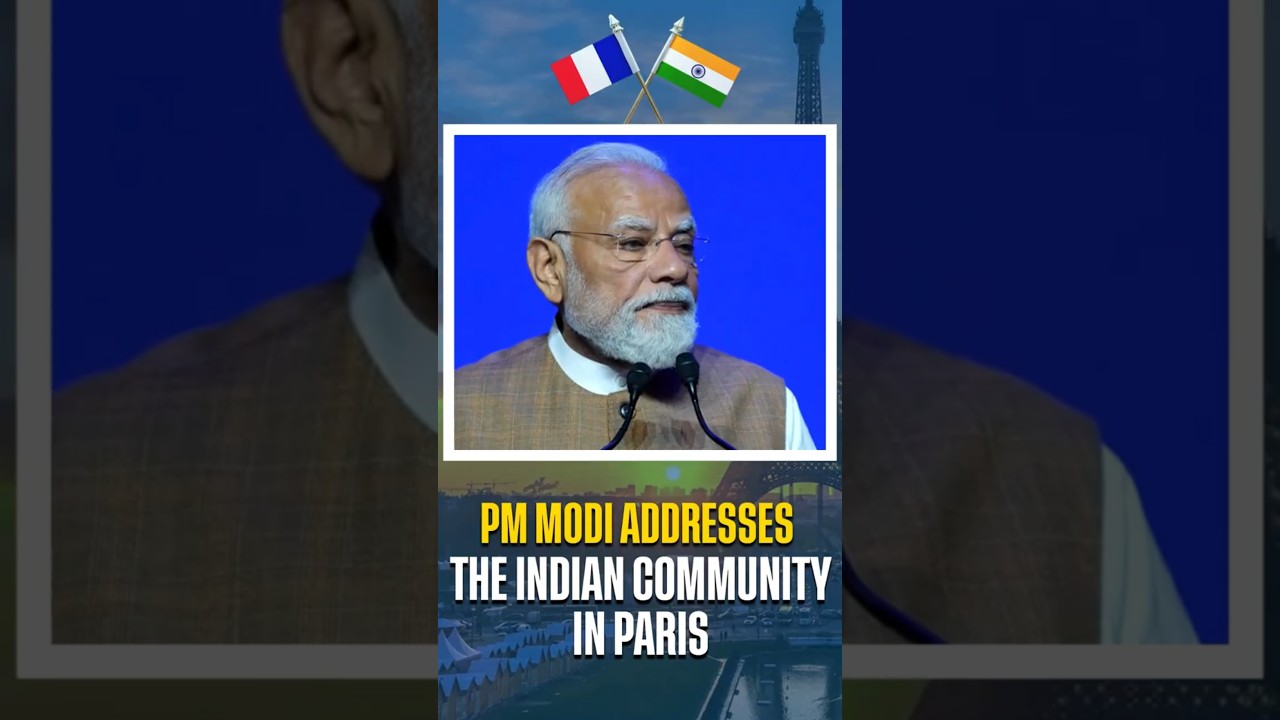PM Modi Addresses Indian Community at Bonjour Modi in Paris
