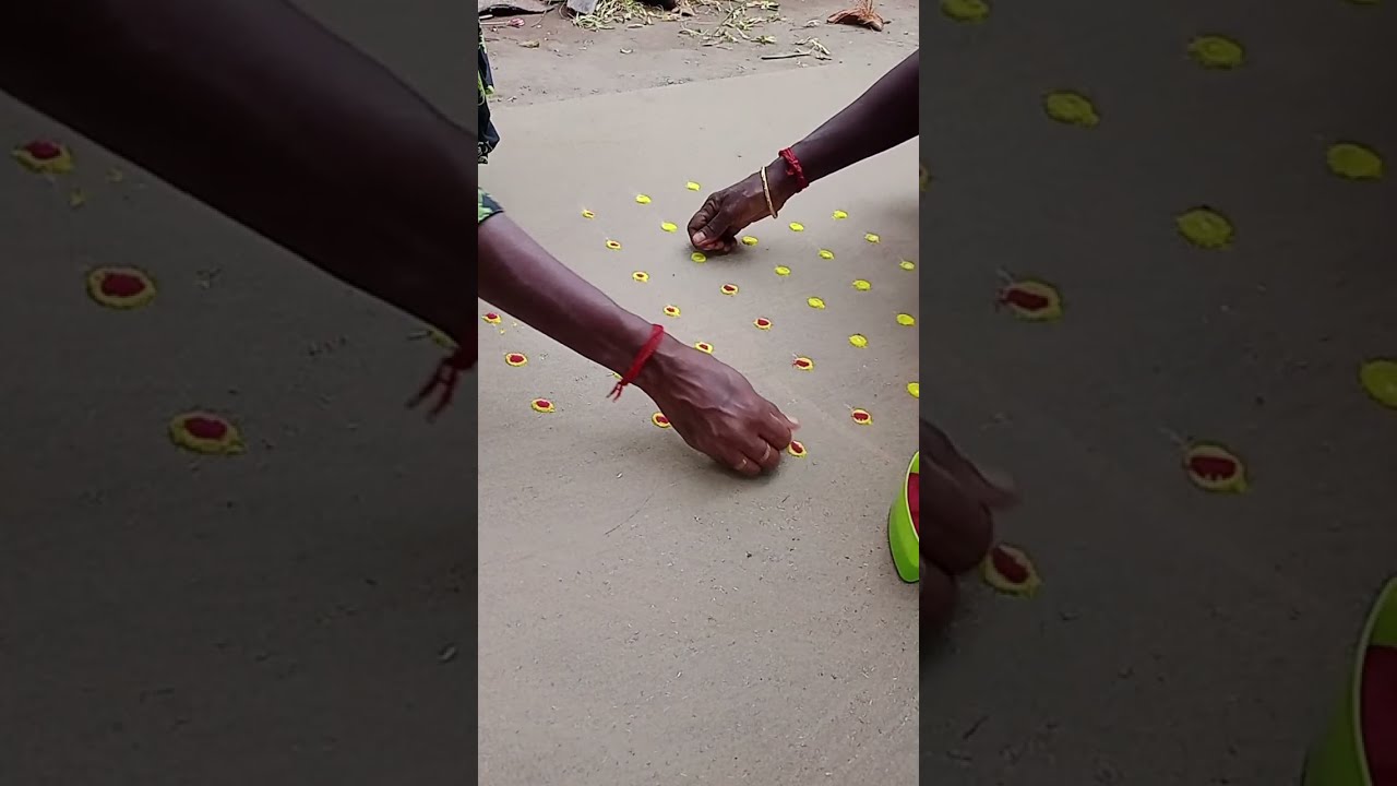 Simple rangolikolam and kambikolam designs