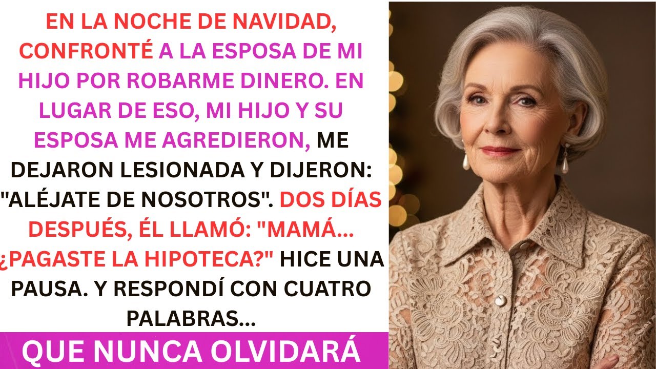 Mi hijo y su esposa me agredieron en Nochebuena tras confrontarla por robar mi dinero