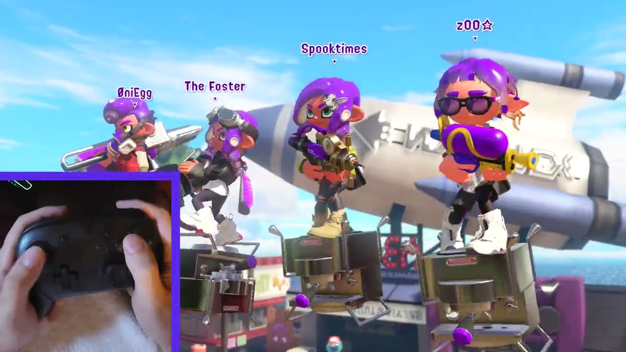 Testing Controller Cam in Splatoon 3