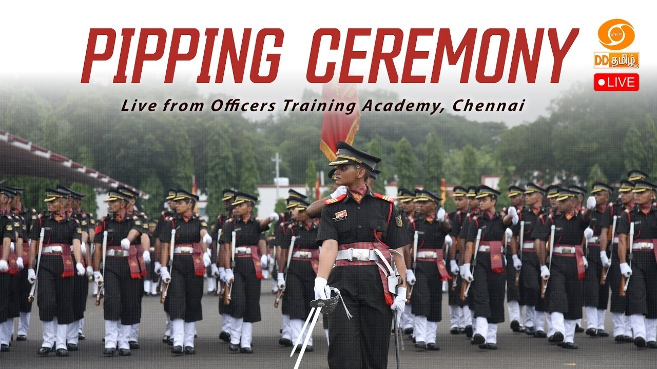 Pipping Ceremony | 🔴Live from Officers Training Academy, Chennai | 6th March 2026