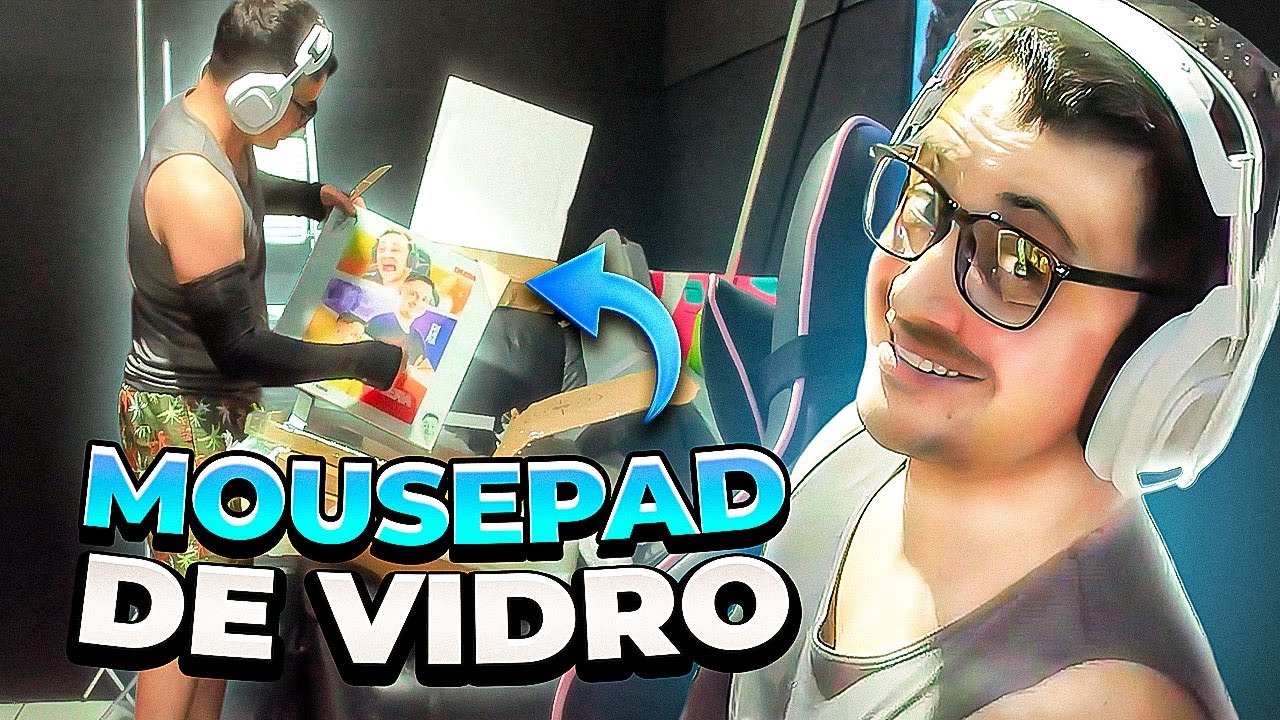 🔥 DILERA RECEBEU O MOUSEPAD DE VIDRO MAIS INSANO! - Dubrenx