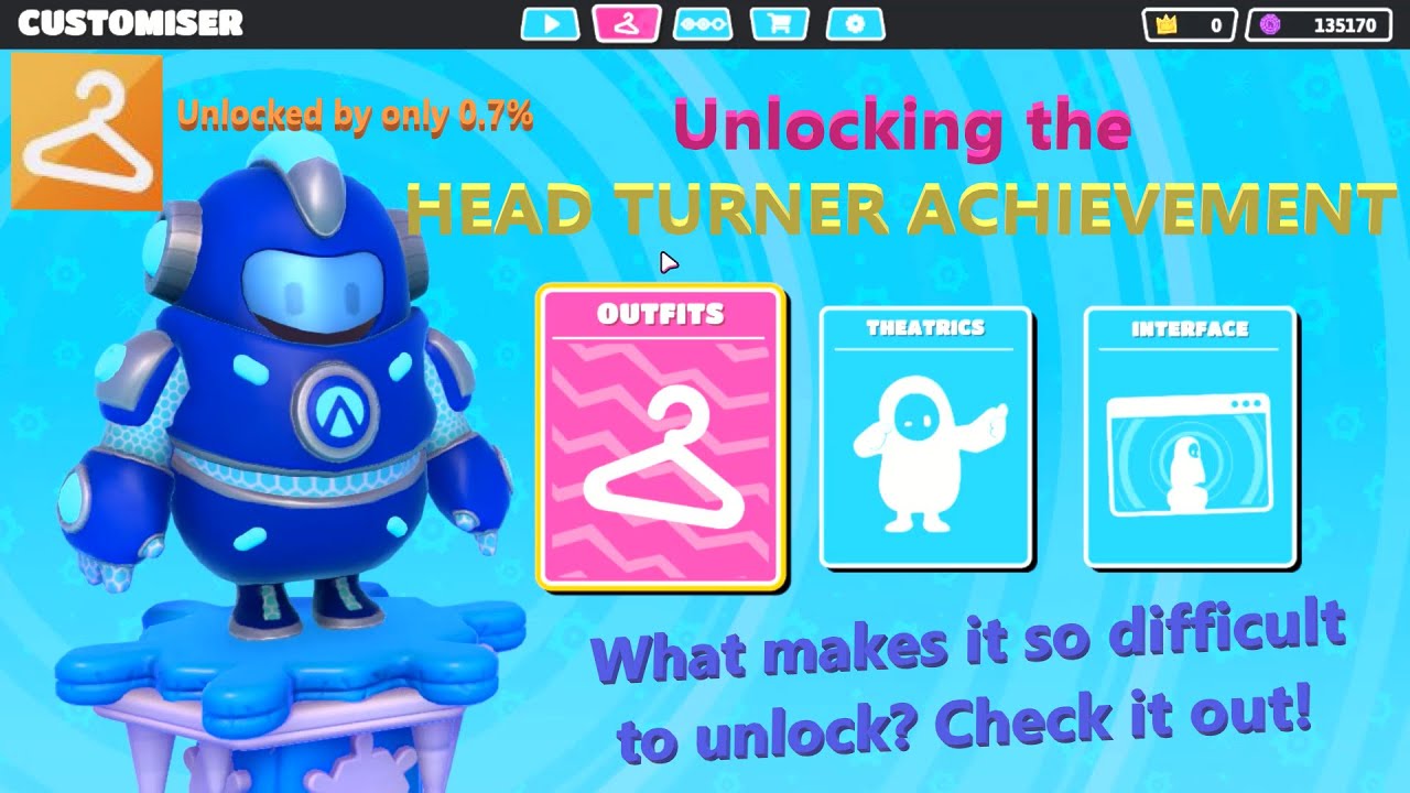 Fall Guys - Unlocking the Rare HEAD TURNER ACHIEVEMENT