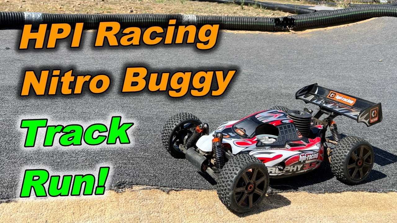 HPI Trophy 3.5 Nitro Buggy Track Run!