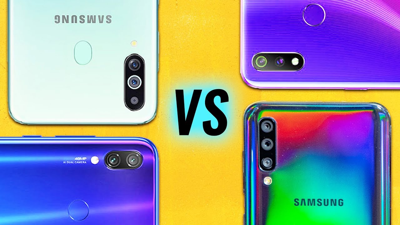 Samsung M40 vs A50 vs Redmi Note 7 Pro vs Realme 3 Pro BLIND CAMERA TEST!