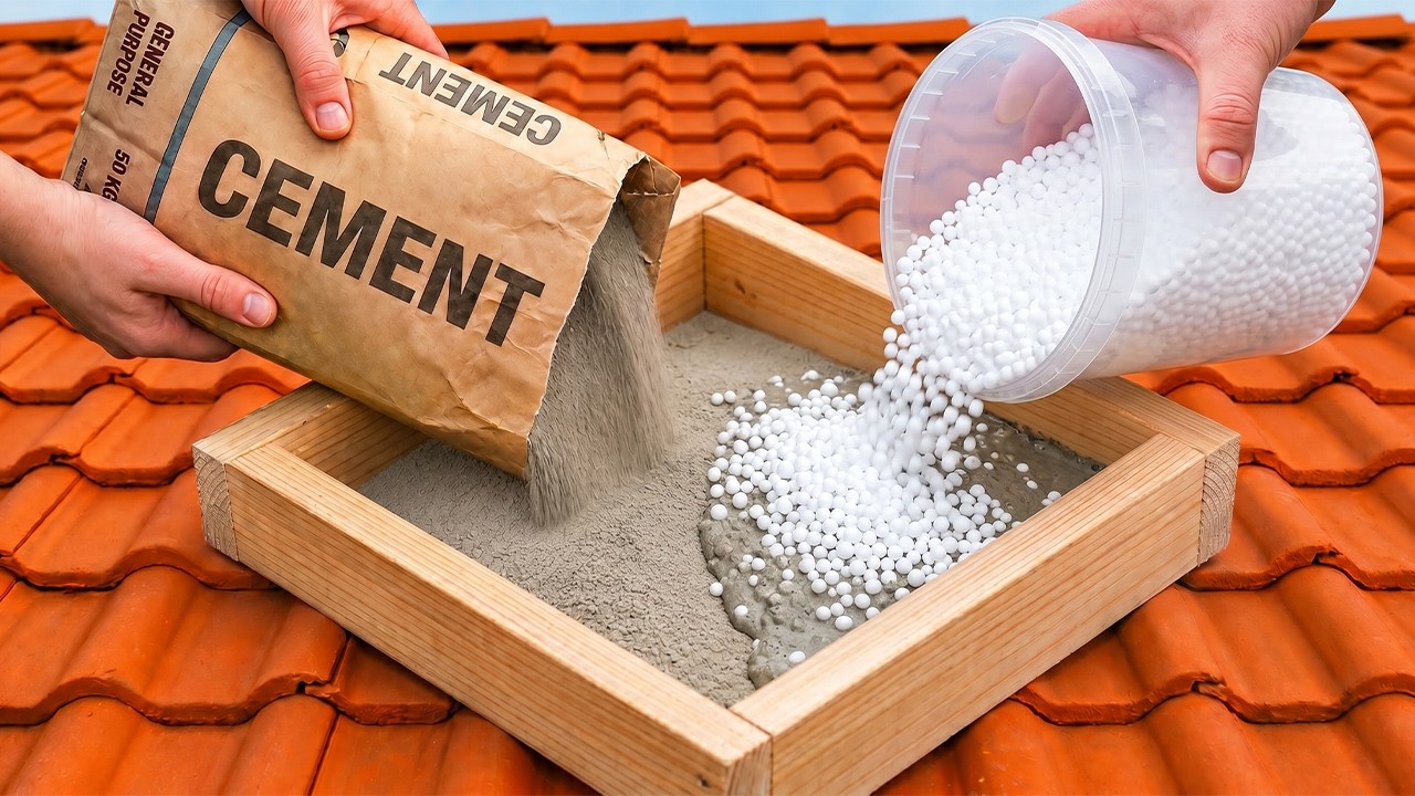 Amazing inventions from a 60-year-old builder! 5 surprising ideas from mixing styrofoam into cement