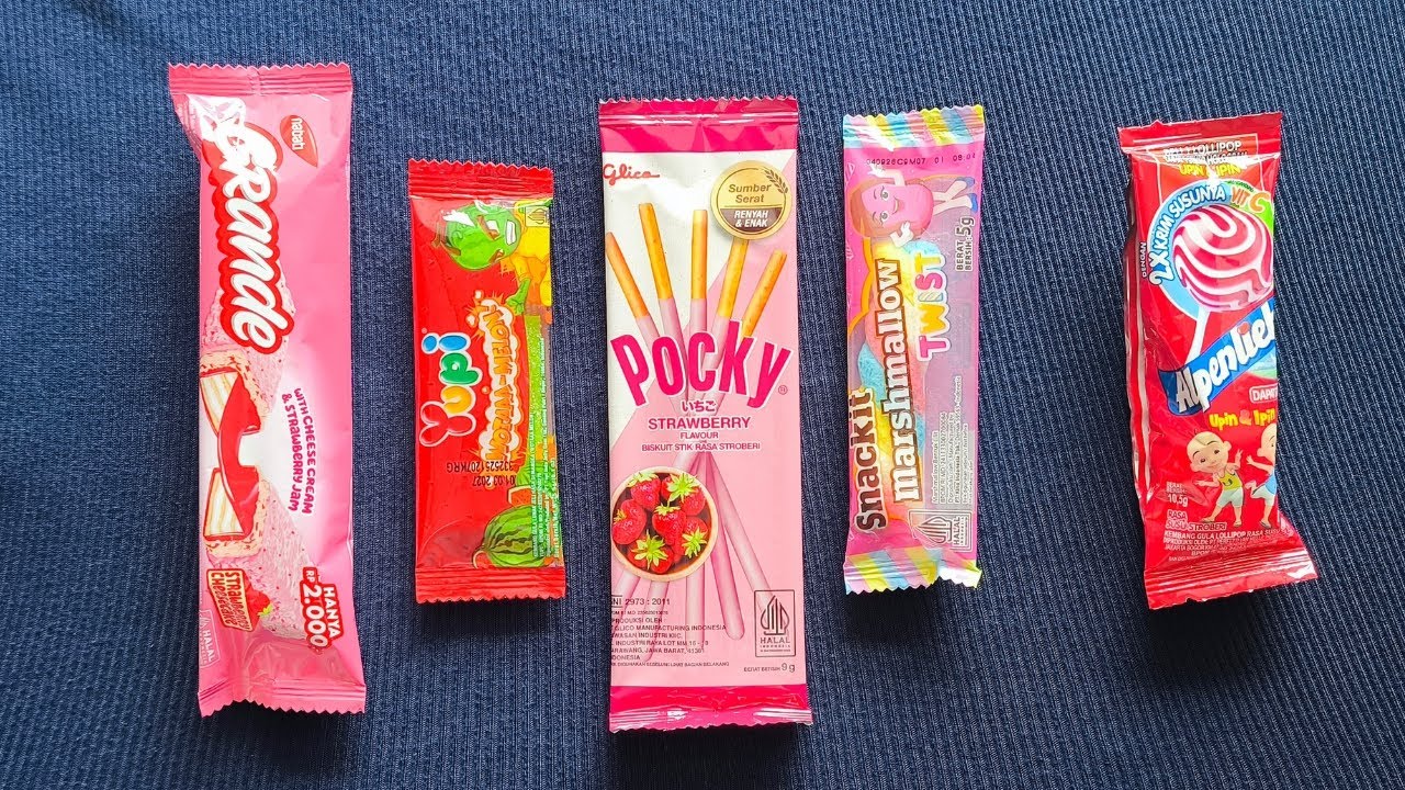 ASMR Most Popular Candys / some lots of colorful rainbow lollipop candy / unpacking chocolate eat