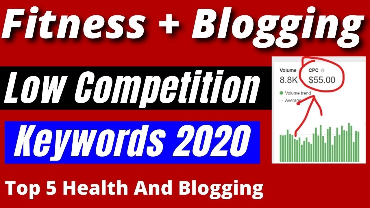 Top 5 Health And Fitness And Blogging Low Competition Keywords