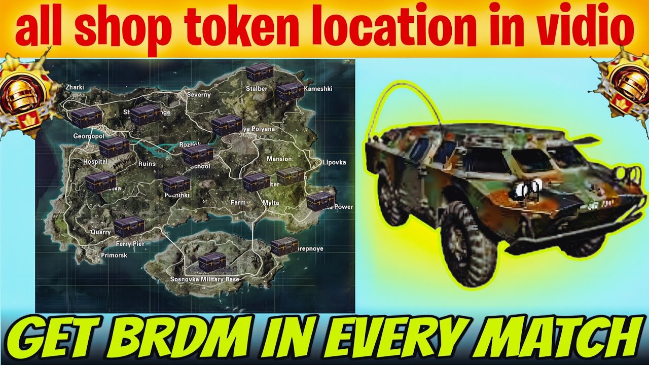 Secret shop token box location 😱 erangle map shop token box location 