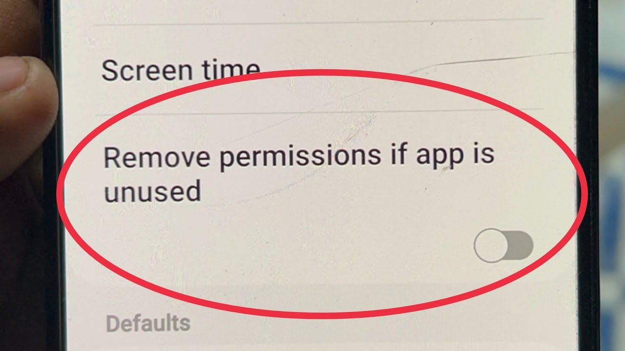 Remove permission if app is unused in Samsung phones