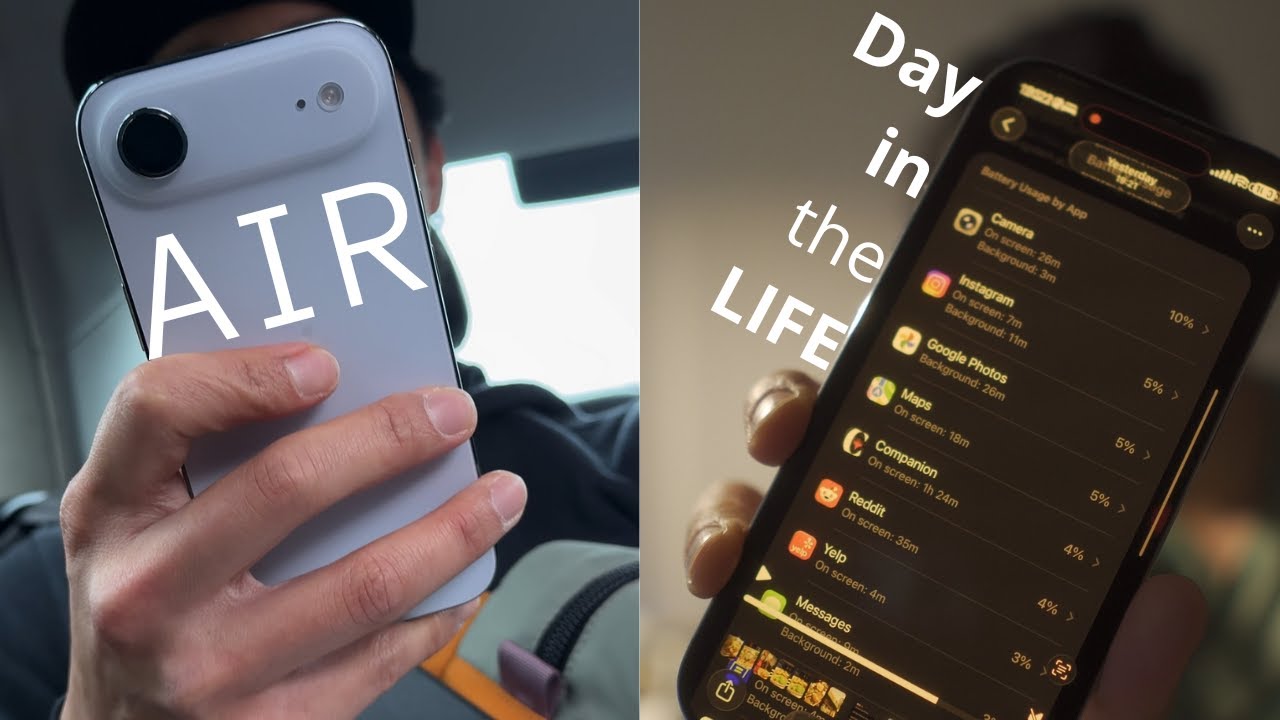 48 часов с iPhone Air: обзор дня в жизни (аккумулятор и камера)