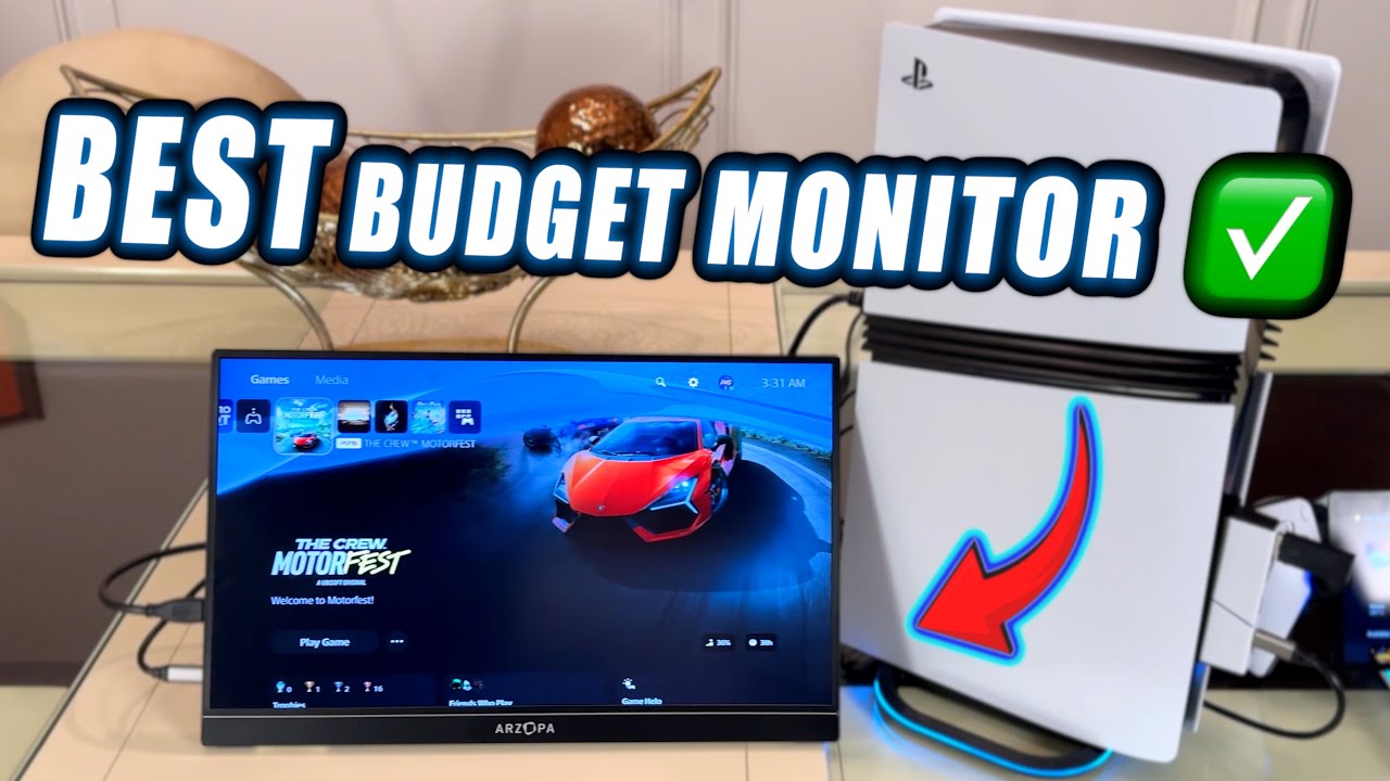 Arzopa Portable Monitor for PS5 Pro | Full Review & Gameplay