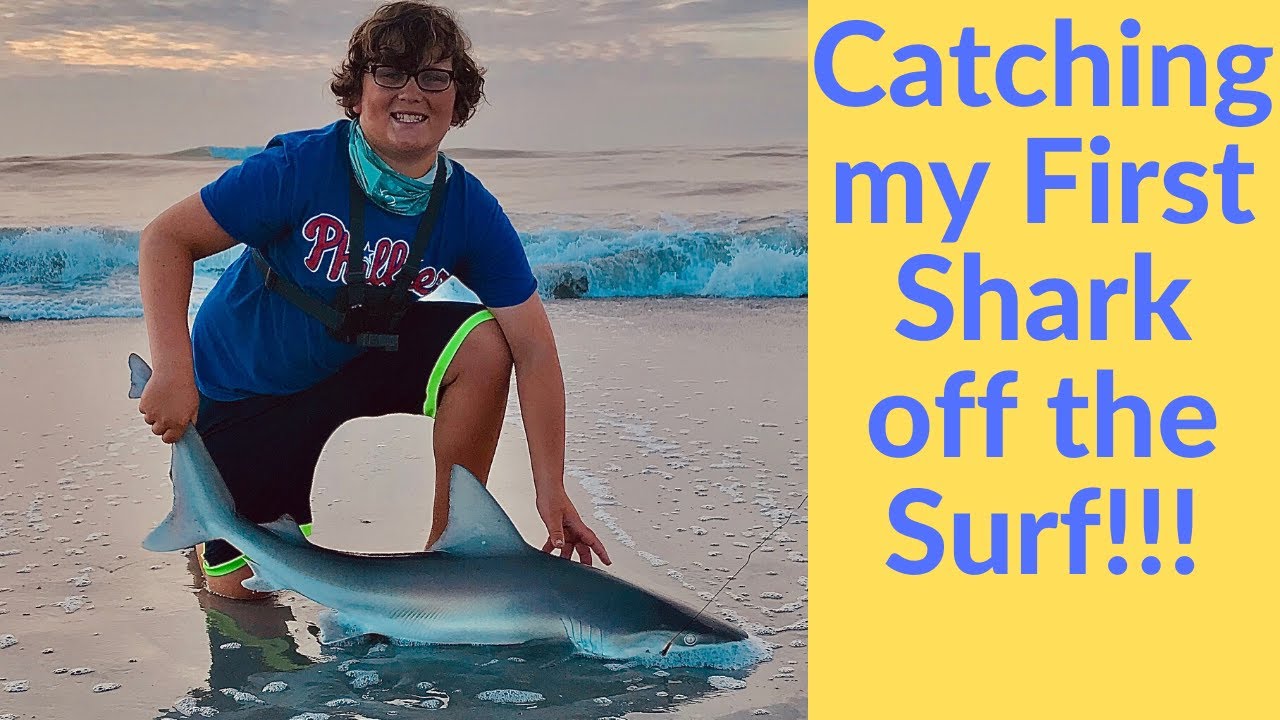 Surf Fishing for Sharks and Kingfish in Brigantine New Jersey