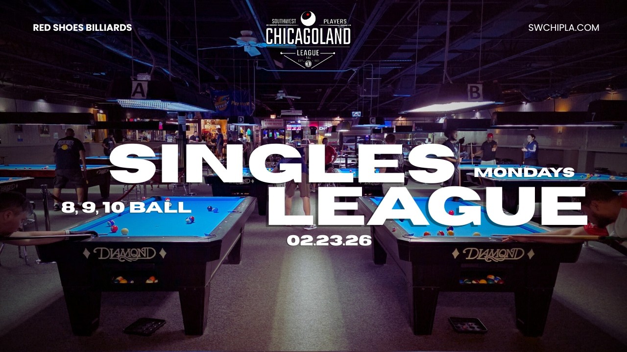 SINGLES 8, 9, 10 Ball | MONDAYS | ACS - Red Shoes Billiards