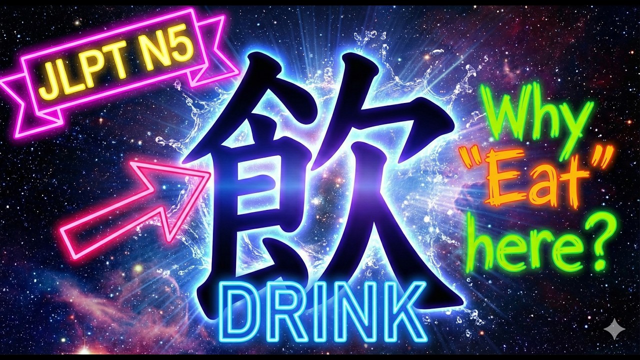 [JLPT N5] The SHOCKING Truth About 飲 (Drink) Kanji Explained: Why is 