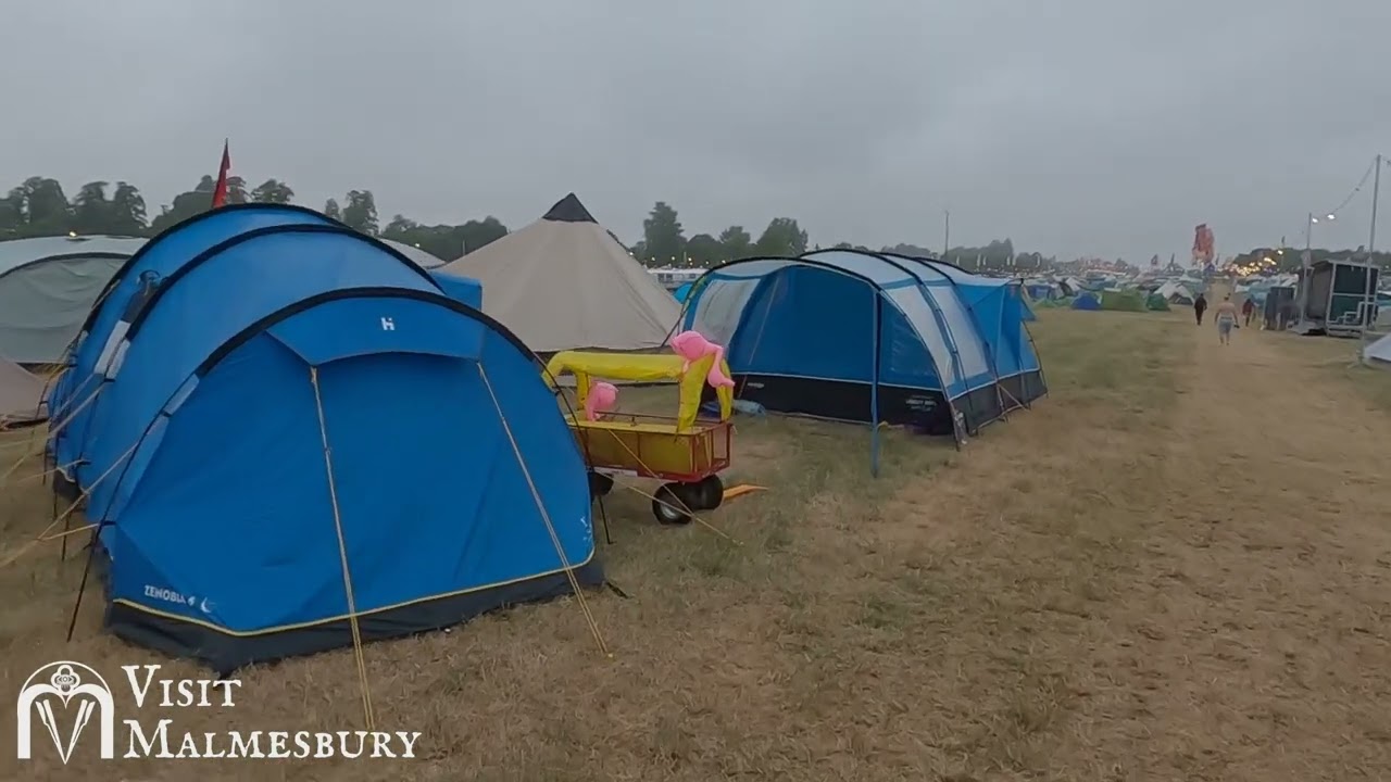 Tent City WOMAD. Malmesbury Town, Wiltshire, England.