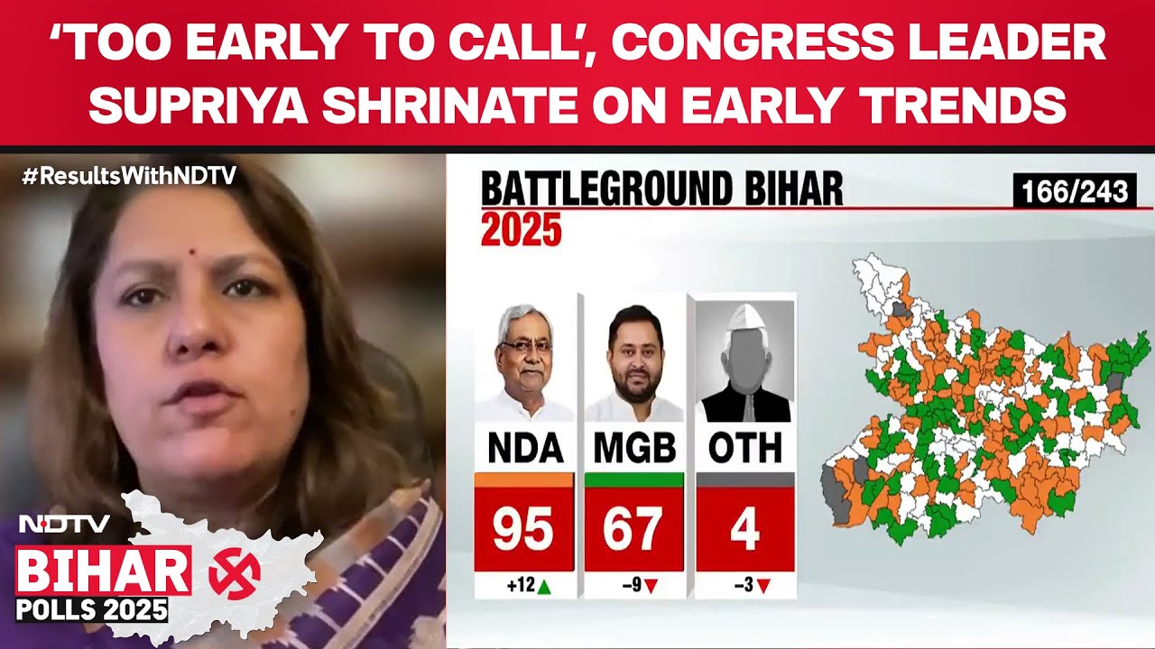Bihar Results LIVE Updates | Congress Flags Electoral Concerns, Says Early Trends Mean Little