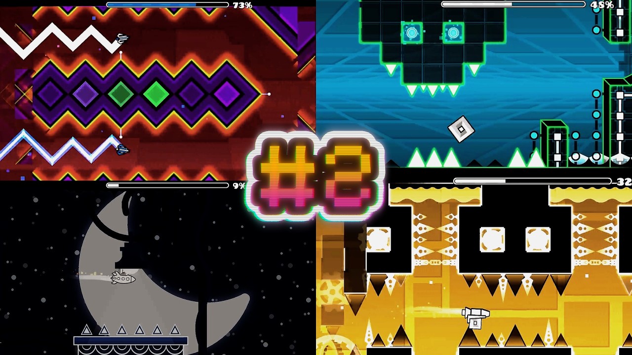 Beating Demons #2 (All Robtop Demons + Shiver) | Geometry Dash