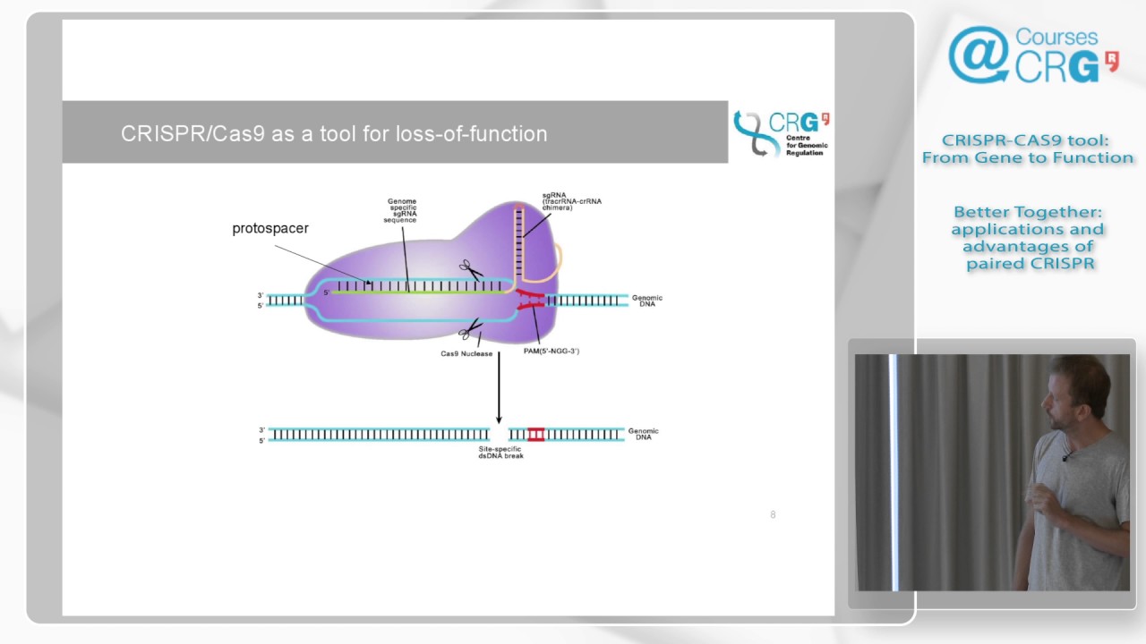 Speaker 1, Rory Jhonson (CRG, Spain):  Better Together: applications and advantages of paired CRISPR