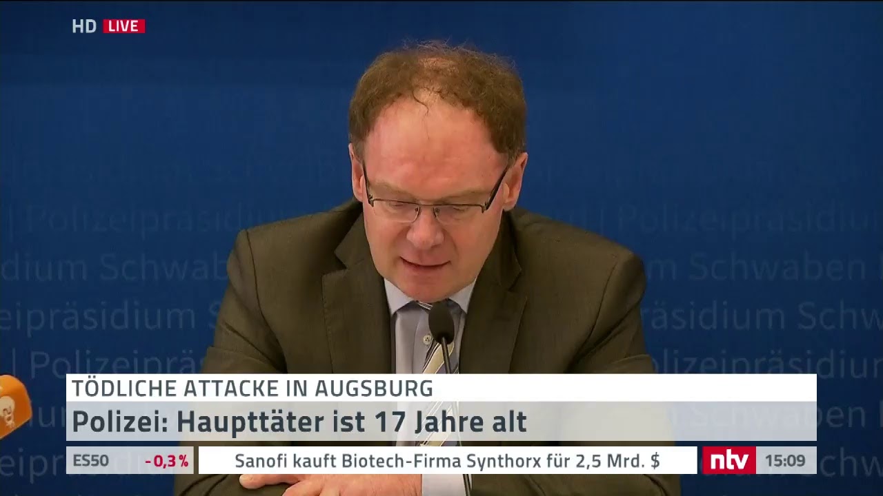 LIVE: Tötungsdelikt in Augsburg - Polizei und Staatsanwaltschaft geben Pressekonferenz