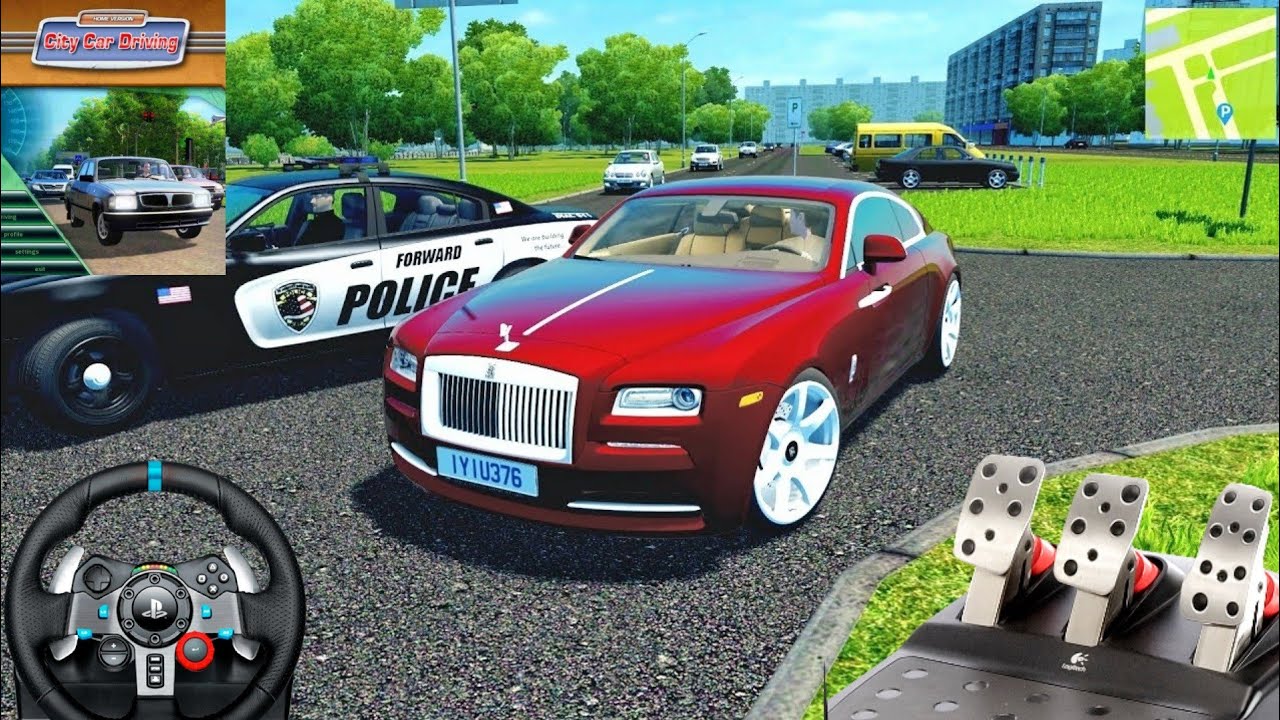 Rolls Royce Wraith - Logitech G29 Gameplay #2 Realistic City Car Driving Simulator 2020