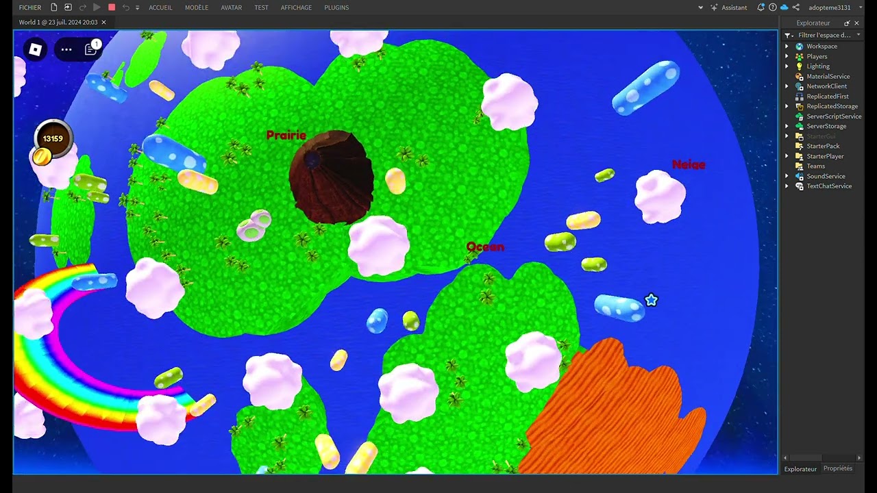 I created a new place to choose levels Super Roblox Galaxy 3 ALPHA