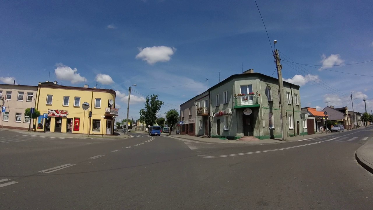 Piotrków Kujawski - ul.Kaliska i 1 Maja.